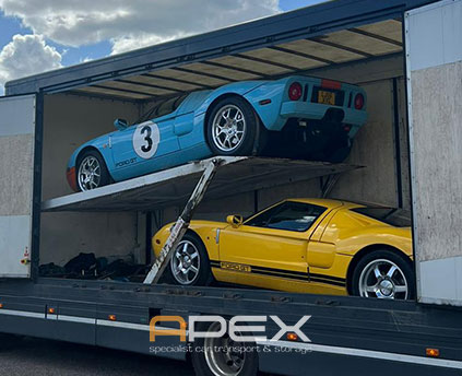 Multicar secure and enclosed luxury car transportation by our highly experienced team at Apex.<br><br>© 2024 Apex Specialist Car Transport & Storage